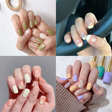 Load image into Gallery viewer, 14pcs/Sheet Full Cover Nail Stickers Daisy Polka Dot Nail Stickers Waterproof Tearable Nail Stickers Nail Art Supplies
