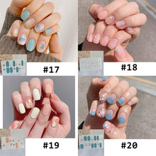 Load image into Gallery viewer, 14pcs/Sheet Full Cover Nail Stickers Daisy Polka Dot Nail Stickers Waterproof Tearable Nail Stickers Nail Art Supplies
