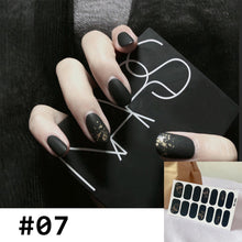 Load image into Gallery viewer, 14pcs/Sheet Small Fresh Nail Stickers Leopard Print Nail Stickers Waterproof Tearable Nail Stickers Nail Art Accessories
