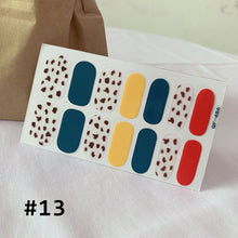 Load image into Gallery viewer, 14pcs/Sheet Small Fresh Nail Stickers Leopard Print Nail Stickers Waterproof Tearable Nail Stickers Nail Art Accessories
