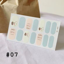 Load image into Gallery viewer, 14pcs/Sheet Cartoon Hand-painted Frosted Graffiti Nail Stickers Hit Color Nail Stickers Waterproof Tearable Nail Stickers Manicure Decoration
