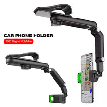 Load image into Gallery viewer, 1080 Degree Rotatable Car Phone Holder Multifunctional Auto Rearview Mirror Seat Hanging Clip Bracket Cell Phone Holder
