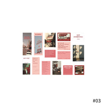 Load image into Gallery viewer, 45pcs INS Style Travel Aesthetics Cute Sticker Creative Hand Account LOMO Cards Stationery Notepad Stickers
