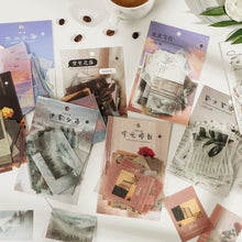 Load image into Gallery viewer, 40pcs/pack Letter of Time Poetry Washi Paper Stickers Diy Diary Deco Journal Decorative Stationery Stickers
