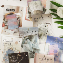 Load image into Gallery viewer, 40pcs/pack Letter of Time Poetry Washi Paper Stickers Diy Diary Deco Journal Decorative Stationery Stickers
