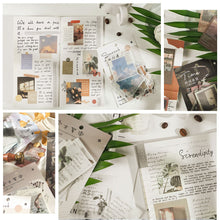 Load image into Gallery viewer, 40pcs/pack Letter of Time Poetry Washi Paper Stickers Diy Diary Deco Journal Decorative Stationery Stickers
