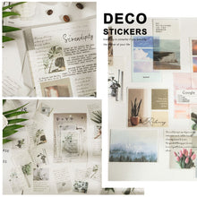 Load image into Gallery viewer, 40pcs/pack Letter of Time Poetry Washi Paper Stickers Diy Diary Deco Journal Decorative Stationery Stickers
