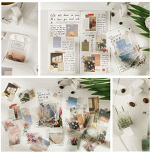 Load image into Gallery viewer, 40pcs/pack Letter of Time Poetry Washi Paper Stickers Diy Diary Deco Journal Decorative Stationery Stickers
