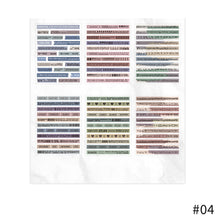 Load image into Gallery viewer, 6pcs PET English Phrase for Diary Stationery Supplies Planner Stickers Bullet Journal Scrapbooking Label Stickers
