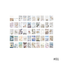 Load image into Gallery viewer, 50pcs Aesthetic Scenery Sticky Book Style Deco Stationery Scrapbooking Decorative background Stickers Sticky Notes
