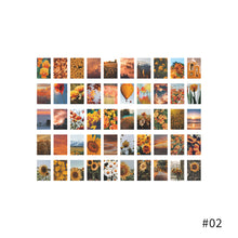 Load image into Gallery viewer, 50pcs Aesthetic Scenery Sticky Book Style Deco Stationery Scrapbooking Decorative background Stickers Sticky Notes
