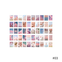 Load image into Gallery viewer, 50pcs Aesthetic Scenery Sticky Book Style Deco Stationery Scrapbooking Decorative background Stickers Sticky Notes
