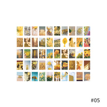 Load image into Gallery viewer, 50pcs Aesthetic Scenery Sticky Book Style Deco Stationery Scrapbooking Decorative background Stickers Sticky Notes
