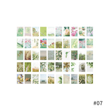 Load image into Gallery viewer, 50pcs Aesthetic Scenery Sticky Book Style Deco Stationery Scrapbooking Decorative background Stickers Sticky Notes
