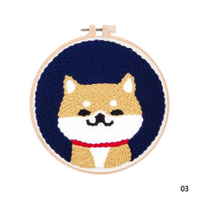 Load image into Gallery viewer, DIY Punch Needle Embroidery Kit Needlework for Beginner Punch Needle Cross Stitch Set/ DIY Cartoon Embroidery Painting Home Decor
