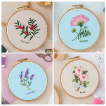 Load image into Gallery viewer, Cross Stitch Material DIY Handmade Ornaments Embroidery Kit Beginner Self-embroidered Fabric Gift Home Decoration Flower Pattern
