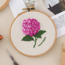 Load image into Gallery viewer, Cross Stitch Material DIY Handmade Ornaments Embroidery Kit Beginner Self-embroidered Fabric Gift Home Decoration Flower Pattern

