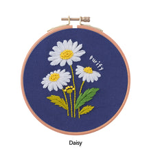 Load image into Gallery viewer, Cross Stitch Material DIY Handmade Ornaments Embroidery Kit Beginner Self-embroidered Fabric Gift Home Decoration Flower Pattern

