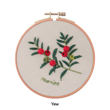 Load image into Gallery viewer, Cross Stitch Material DIY Handmade Ornaments Embroidery Kit Beginner Self-embroidered Fabric Gift Home Decoration Flower Pattern
