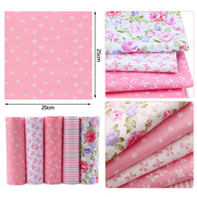 Load image into Gallery viewer, 5-8Pcs 20*25cm Cotton Printed Patchwork Cloth Flower Pattern Material Sewing Crafts Fabric For Diy Doll Clothes Pillowcase Needlework Sewing Quilting Cloth
