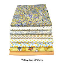 Load image into Gallery viewer, 5-8Pcs 20*25cm Cotton Printed Patchwork Cloth Flower Pattern Material Sewing Crafts Fabric For Diy Doll Clothes Pillowcase Needlework Sewing Quilting Cloth
