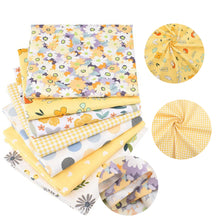 Load image into Gallery viewer, 7/8Pcs 20*25cm Cotton Printed Patchwork Cloth Flower Pattern Material Sewing Crafts Fabric For Diy Doll Clothes Pillowcase Needlework Sewing Quilting Cloth
