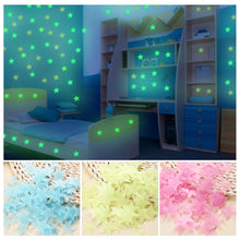Load image into Gallery viewer, 40/70Pcs Luminous Star Wall Stickers Glow In The Dark Decal for Kids Baby Room Bedroom Christmas Home Decoration
