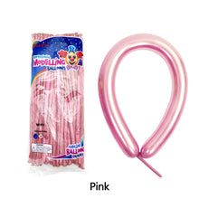 Load image into Gallery viewer, 10pcs Metallic Long Balloons DIY Strip Long Shape Balloon Tying Twist Modeling Balloon for Birthday Wedding Christmas Party
