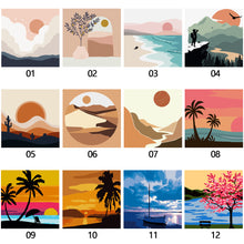 Load image into Gallery viewer, 20*20cm DIY Painting Framed Canvas Painting Paint By Numbers Digital Painting Drawing Practice Birthday Gift Home Bedroom Wall Decoration
