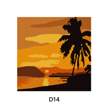 Load image into Gallery viewer, 20*20cm DIY Painting Framed Canvas Painting Paint By Numbers Digital Painting Drawing Practice Birthday Gift Home Bedroom Wall Decoration
