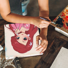 Load image into Gallery viewer, 20*20cm DIY Disney Princesses Painting Framed Canvas Painting Paint By Numbers Digital Painting Drawing Practice Birthday Gift Home Bedroom Wall Decoration
