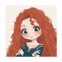 Load image into Gallery viewer, 20*20cm DIY Disney Princesses Painting Framed Canvas Painting Paint By Numbers Digital Painting Drawing Practice Birthday Gift Home Bedroom Wall Decoration
