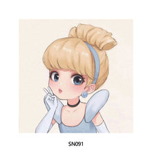 Load image into Gallery viewer, 20*20cm DIY Disney Princesses Painting Framed Canvas Painting Paint By Numbers Digital Painting Drawing Practice Birthday Gift Home Bedroom Wall Decoration
