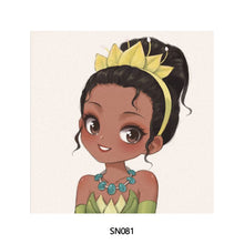 Load image into Gallery viewer, 20*20cm DIY Disney Princesses Painting Framed Canvas Painting Paint By Numbers Digital Painting Drawing Practice Birthday Gift Home Bedroom Wall Decoration
