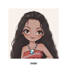 Load image into Gallery viewer, 20*20cm DIY Disney Princesses Painting Framed Canvas Painting Paint By Numbers Digital Painting Drawing Practice Birthday Gift Home Bedroom Wall Decoration
