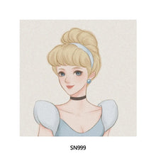 Load image into Gallery viewer, 20*20cm DIY Disney Princesses Painting Framed Canvas Painting Paint By Numbers Digital Painting Drawing Practice Birthday Gift Home Bedroom Wall Decoration
