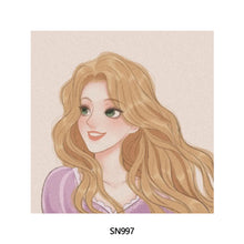 Load image into Gallery viewer, 20*20cm DIY Disney Princesses Painting Framed Canvas Painting Paint By Numbers Digital Painting Drawing Practice Birthday Gift Home Bedroom Wall Decoration
