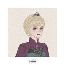 Load image into Gallery viewer, 20*20cm DIY Disney Princesses Painting Framed Canvas Painting Paint By Numbers Digital Painting Drawing Practice Birthday Gift Home Bedroom Wall Decoration

