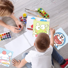 Load image into Gallery viewer, 20*20cm Cartoon DIY Painting Framed Canvas Painting Paint By Numbers Digital Painting Drawing Practice Birthday Gift Home Bedroom Wall Decoration
