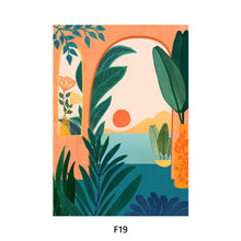 Load image into Gallery viewer, 20*30cm Southeast Asia Style DIY Painting Framed Canvas Painting Paint By Numbers Digital Painting Drawing Practice Birthday Gift Home Bedroom Wall Decoration
