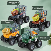 Load image into Gallery viewer, Mini Dinosaur Engineering Trucks Children Inertia Car Toy Excavators Boy Toy Car Transport Truck Model Car Kids Games
