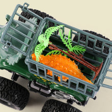Load image into Gallery viewer, Mini Dinosaur Engineering Trucks Children Inertia Car Toy Excavators Boy Toy Car Transport Truck Model Car Kids Games
