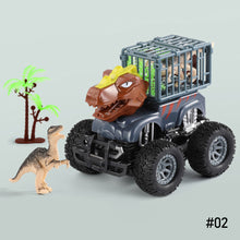 Load image into Gallery viewer, Mini Dinosaur Engineering Trucks Children Inertia Car Toy Excavators Boy Toy Car Transport Truck Model Car Kids Games
