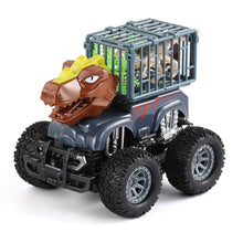 Load image into Gallery viewer, Mini Dinosaur Engineering Trucks Children Inertia Car Toy Excavators Boy Toy Car Transport Truck Model Car Kids Games

