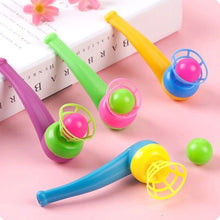 Load image into Gallery viewer, Kids Magic Tricks Floating Blow Balls Tube Toy Traditional Plastic Suspension Blowing Ball Recall Children Classic Toys Gifts
