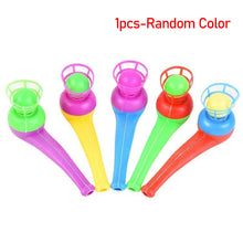 Load image into Gallery viewer, Kids Magic Tricks Floating Blow Balls Tube Toy Traditional Plastic Suspension Blowing Ball Recall Children Classic Toys Gifts
