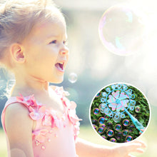 Load image into Gallery viewer, Windmill Bubble Machine Hand-held Manual Blowing Handheld Wand Device Colorful Fairy Children's Toys Boys

