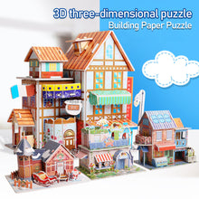 Load image into Gallery viewer, Children DIY 3D Assembled House Toy Manual House Simulation Villa Puzzle Castle Building Fun Puzzle Foam Board For Kids Gift

