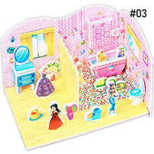 Load image into Gallery viewer, Children DIY 3D Assembled House Toy Manual House Simulation Villa Puzzle Castle Building Fun Puzzle Foam Board For Kids Gift
