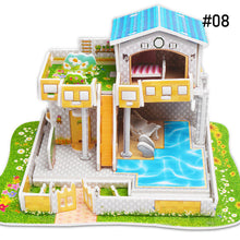 Load image into Gallery viewer, Children DIY 3D Assembled House Toy Manual House Simulation Villa Puzzle Castle Building Fun Puzzle Foam Board For Kids Gift
